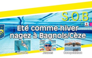 Reprise des entrainements à la Piscine de Bagnols/C