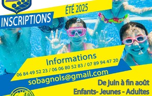 Inscriptions saison estivale 2025